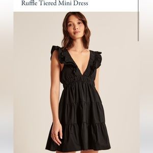 Abercrombie ruffle tiered mini dress